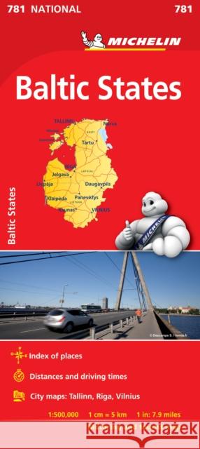 Baltic States - Michelin National Map 781: Map Michelin 9782067173828 Michelin Editions des Voyages