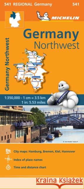 Germany Northwest - Michelin Regional Map 541: Map Michelin 9782067183544