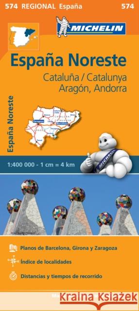 Aragon Cataluna - Michelin Regional Map 574: Map Michelin 9782067184251