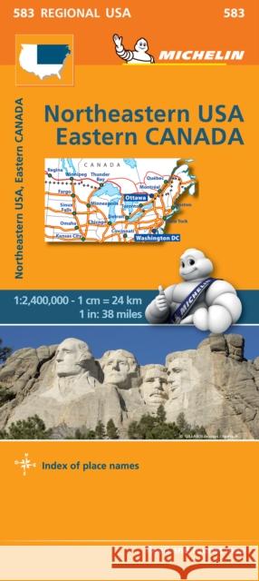 Northeastern USA, Eastern Canada - Michelin Regional Map 583: Map  9782067184626 Michelin Editions des Voyages