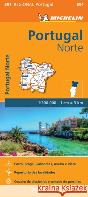 Portugal Norte - Michelin Regional Map 591: Map Michelin 9782067184732