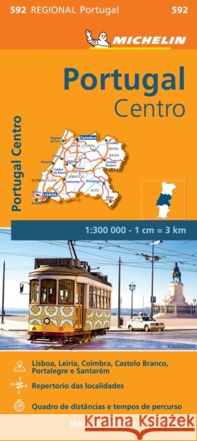 Portugal Centro - Michelin Regional Map 592: Map   9782067184756 Michelin Editions des Voyages