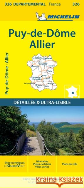 Puy-de-Dome Allier - Michelin Local Map 326: Map Michelin 9782067202283