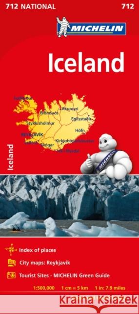 Iceland - - Michelin National Map 750 Michelin 9782067211902 Michelin Editions des Voyages