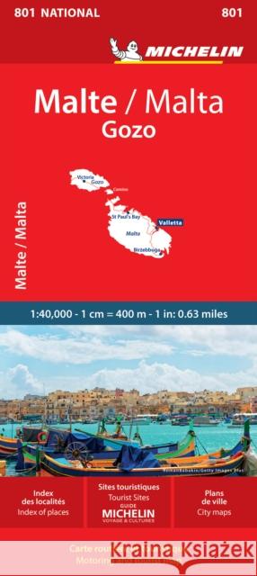 Malta - Michelin National Map 801 Michelin 9782067229044 Michelin Travel Publications