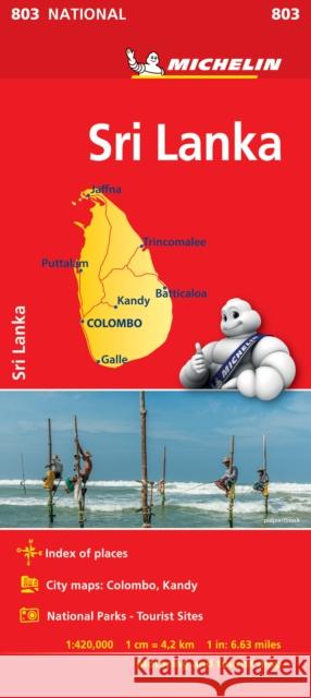 Sri Lanka National Map 803: Map Michelin 9782067238640 Michelin Editions des Voyages