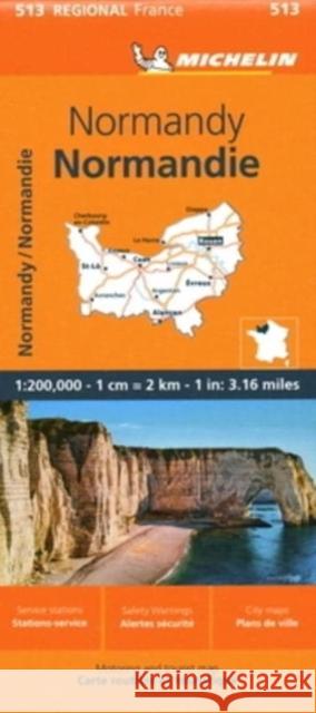 Normandy - Michelin Regional Map 513 Michelin 9782067258655