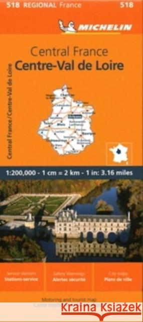 Centre - Michelin Regional Map 518 Michelin 9782067258716