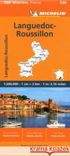 Languedoc-Roussillon - Michelin Regional Map 526 Michelin 9782067258815