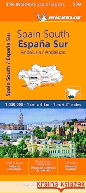 Andalucia - Michelin Regional Map 578 Michelin 9782067259058