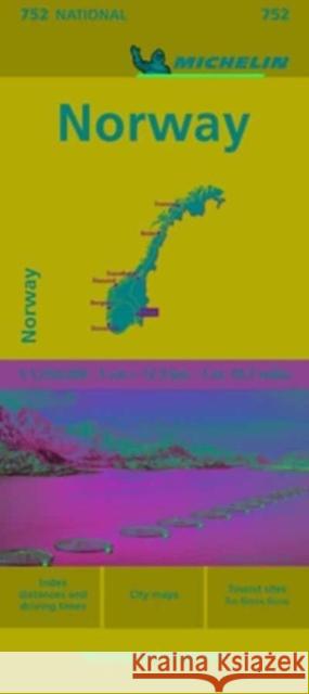 Norway - Michelin National Map 752 Michelin 9782067259638