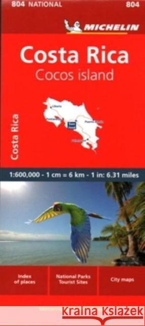 Costa Rica - National Map 804 Michelin 9782067259690 Michelin Editions des Voyages