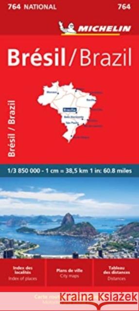 Brazil - Michelin National Map 764 Michelin 9782067259836