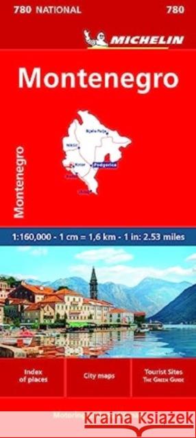 Montenegro - Michelin National Map 780 Michelin 9782067259911