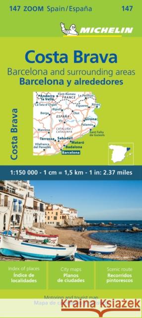 Barcelona y Alrededores Costa Brava - Zoom Map 147: Map Michelin 9782067262669