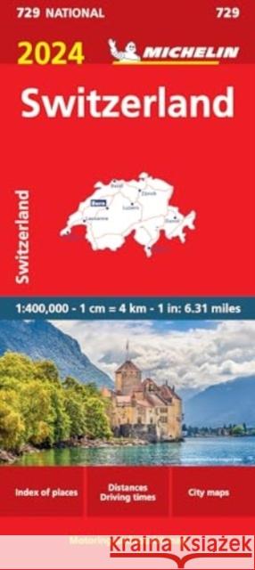 Switzerland 2024 - Michelin National Map 729: Map Michelin 9782067262911