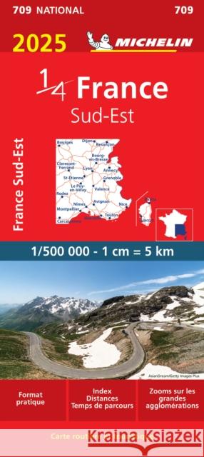 Southeastern France 2025 - Michelin National Map 709: Map Michelin 9782067265271