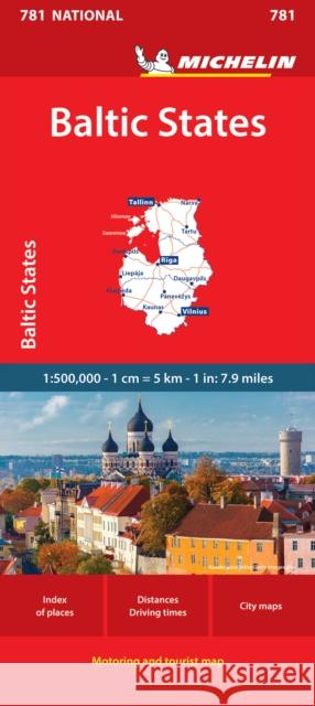 Baltic States - Michelin National Map 781 Michelin 9782067268081