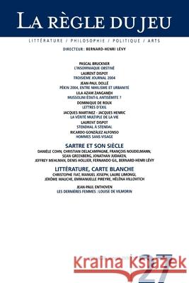 La r?gle du jeu N?27 Sans Auteur 9782246684114 Grasset