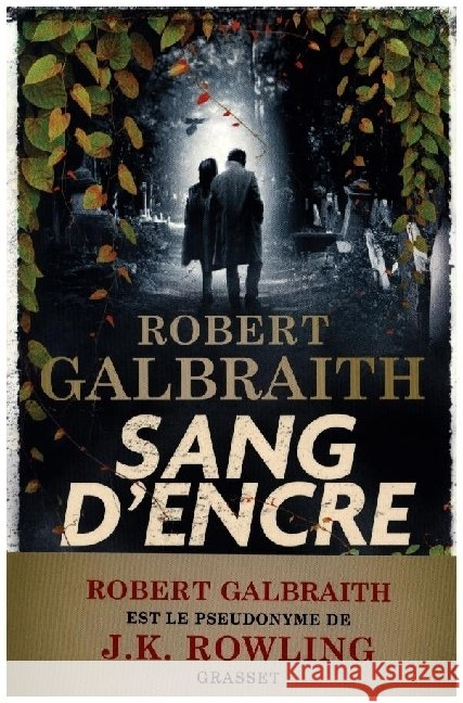 Sang d'encre Galbraith, Robert 9782246836667