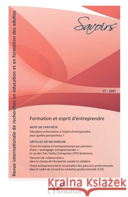 Formation et esprit d'entreprendre Philippe Carr? 9782343248233 Editions L'Harmattan