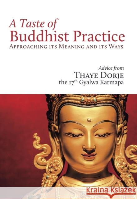 A Taste of Buddhist Practice: Approaching Its Meaning and Its Ways Thaye Dorje, His Holiness 9782360170272 Rabsel Publications