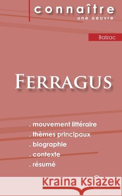 Fiche de lecture Ferragus de Balzac (Analyse littéraire de référence et résumé complet) Honoré de Balzac 9782367889061