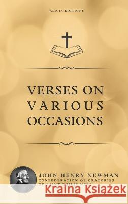 Verses on Various Occasions John Henry Newman   9782384551613 Alicia Editions