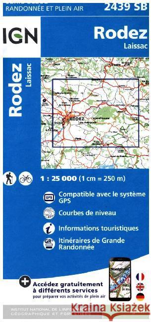 Rodez / Laissac: 2015  9782758534273 Institut Geographique National