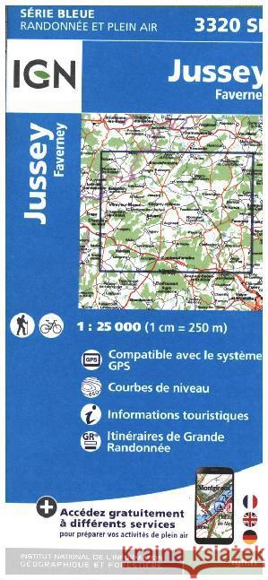 Jussey / Faverney: 2015  9782758534457 Institut Geographique National