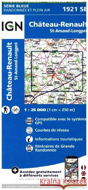 Chateau-Renault / St-Amand-Longpre: 2015  9782758534754 Institut Geographique National