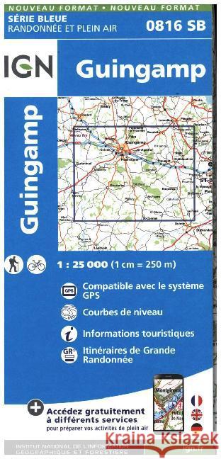 Guingamp: 2016  9782758535188 Institut Geographique National