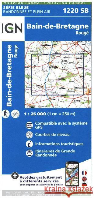 Bain-de-Bretagne / Rouge: 2016  9782758535331 Institut Geographique National