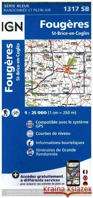 Fougeres / St-Brice-en-Cogles: 2016  9782758535362 Institut Geographique National