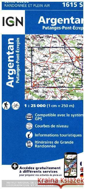 Argentan / Putanges-Pont-Ecrepin: 2016  9782758535461 Institut Geographique National