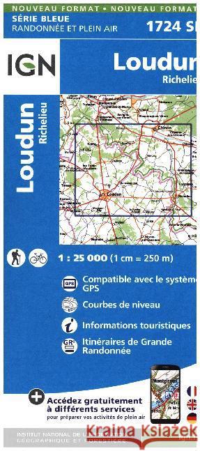 Loudun / Richelieu: 2016  9782758535508 Institut Geographique National
