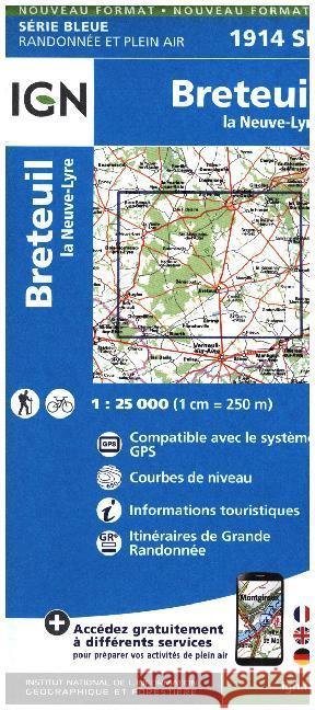 Breteuil / La Neuve-Lyre: 2016  9782758535560 Institut Geographique National