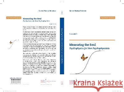 Measuring the Soul: Psychophysics for Non-Psychophysicists Aleci, Carlo 9782759825172 De Gruyter (JL)