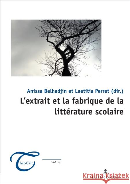 L'Extrait Et La Fabrique de la Littérature Scolaire Belhadjin, Anissa 9782807610132 P.I.E-Peter Lang S.A., Editions Scientifiques