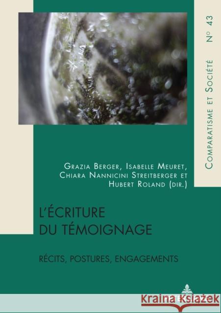 L'Écriture Du Témoignage: Récits, Postures, Engagements Meuret, Isabelle 9782807619555 P.I.E-Peter Lang S.A., Editions Scientifiques