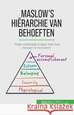 Maslow's hierarchie van behoeften: Vitale informatie krijgen over hoe mensen te motiveren Pierre Pichere   9782808064033 50minutes.com