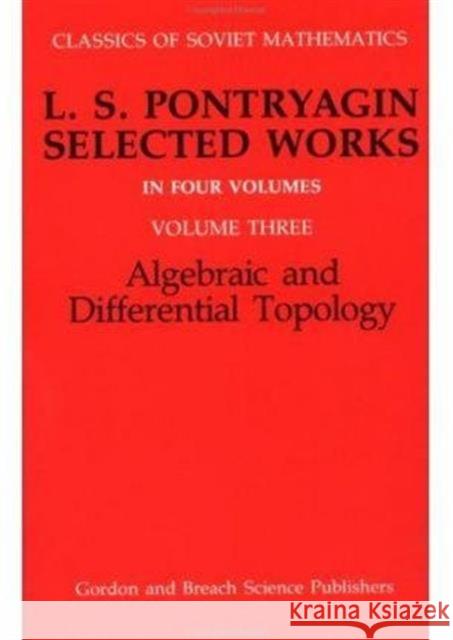 Algebraic and Differential Topology: Algebraic and Differential Topology Gamkrelidze, R. V. 9782881240355