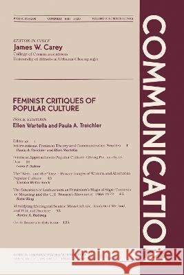 Feminst Critiques of Popular Culture Wartella, E. 9782881243653 Routledge