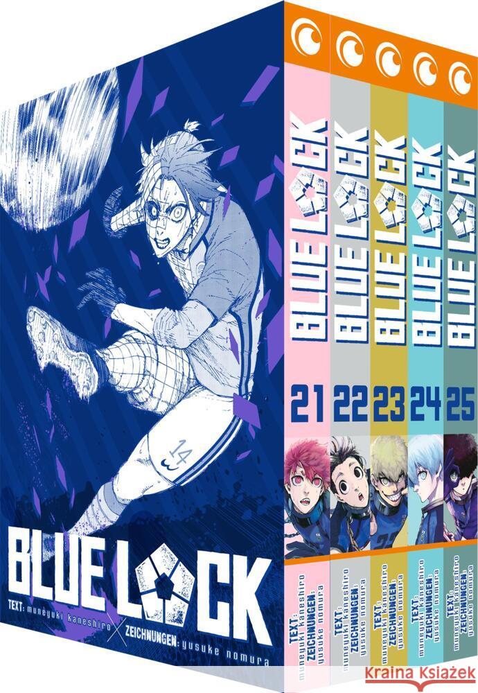 Blue Lock - Band 21-25 im Sammelschuber Muneyuki Kaneshiro 9782889516278
