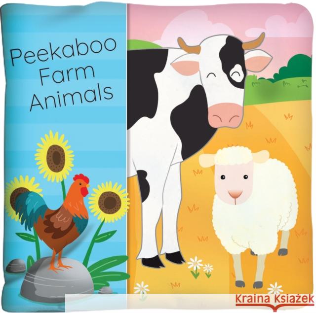 Peekaboo Farm Animals: Cloth Book with a Crinkly Cover! Carine Laforest Annie Sechao 9782898024009 Crackboom! Books
