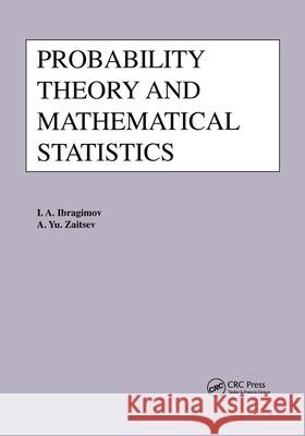Probability Theory and Mathematical Statistics I. a. Ibragimov Ibragimoc 9782919875146 CRC Press