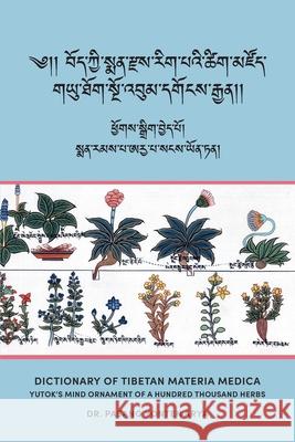 Dictionary of Tibetan Materia Medica (Bod kyi sman rdzas rig pa'i tshig mdzod): Yutok's Mind Ornament of a Hundred Thousand Herbs (G.yu thog sngo 'bum Pasang Yonten Arya Jan M. a. Va 9782970146414 Bedurya Publications