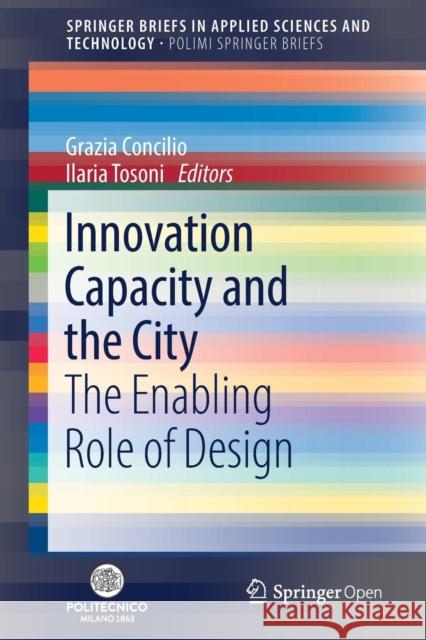 Innovation Capacity and the City: The Enabling Role of Design Concilio, Grazia 9783030001223 Springer