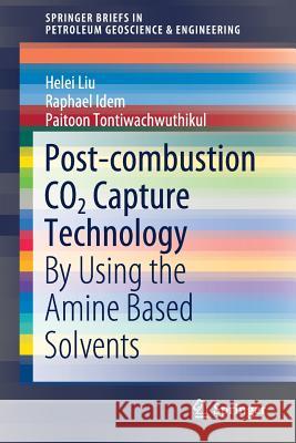 Post-Combustion Co2 Capture Technology: By Using the Amine Based Solvents Liu, Helei 9783030009212 Springer