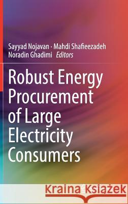 Robust Energy Procurement of Large Electricity Consumers Sayyad Nojavan Mahdi Shafieezadeh Noradin Ghadimi 9783030032289 Springer